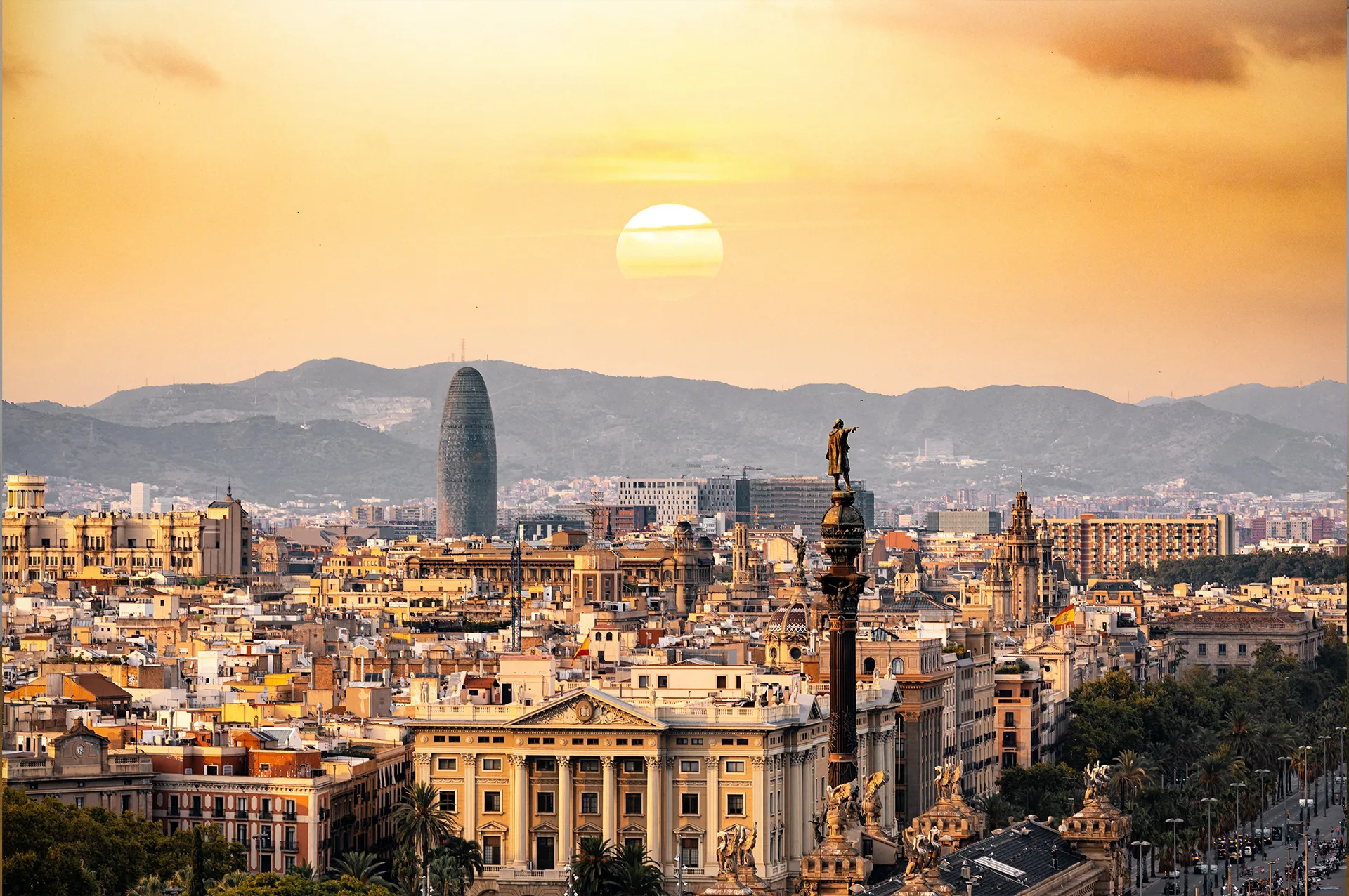 Vista panorámica de Barcelona